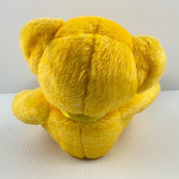 Russ Aquarius Bear Plush 7 inch Seated Yellow Teddy Bear - Picture 3 of 12